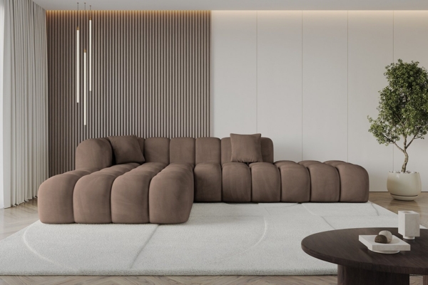 ALTDECOR Ecksofa OLEA-L2, Sofa Praktische Bequeme Funktionsecke Couch L-Form Eckcouch, Corner Sofa U-Form Vielseitige Sofa Wohnlandschaft Wohnzimmer