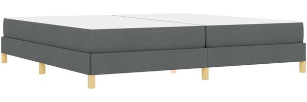 vidaXL Boxspringbett mit Matratze Dunkelgrau 200 x 200 cm Stoff 3398592 Bild 7
