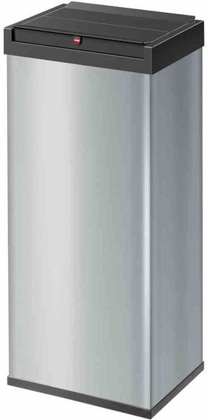 Hailo 'Big-Box Swing XL' Standmülleimer mit selbstschließendem Schwingdeckel, Stahlblech, 52 Liter, Silber