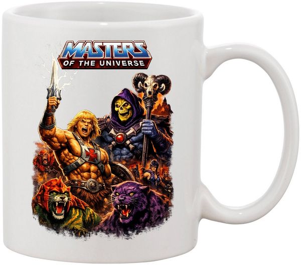 Blondie & Brownie Tasse Masters of the Universe Tasse He Man MOTU Retro 80s Krieger Becher, 1-tlg, keramik, MastersKI Epic Helden Becher Modell