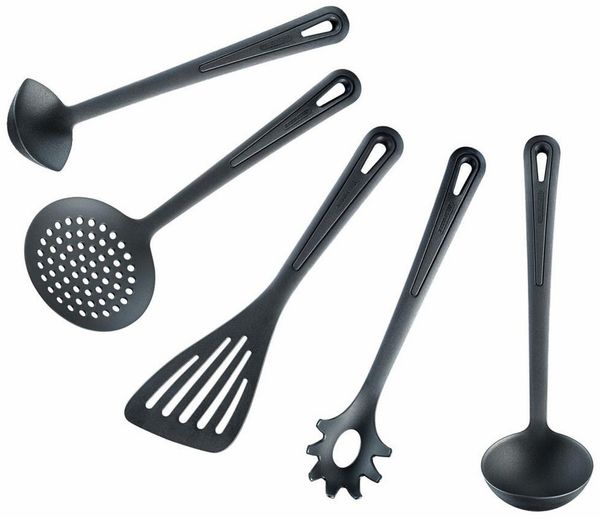 WESTMARK Kochbesteck-Set Set 5tlg.: hochhitzebeständig bis 270°C, Kunststoff, Gentle Plus