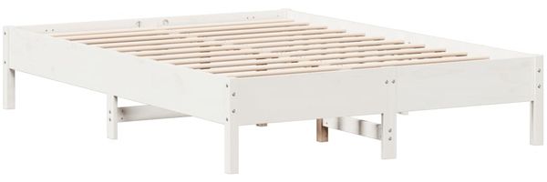 vidaXL Massivholzbett ohne Matratze Weiß 120x190 cm Kiefernholz 3328251 Bild 5