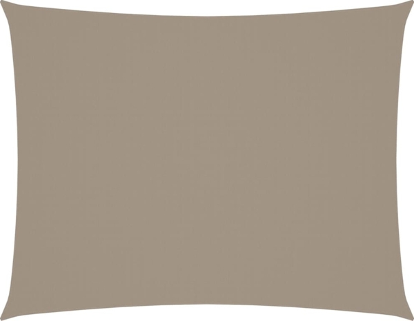 vidaXL Sonnensegel Oxford-Gewebe Rechteckig 6x7 m Taupe 135442