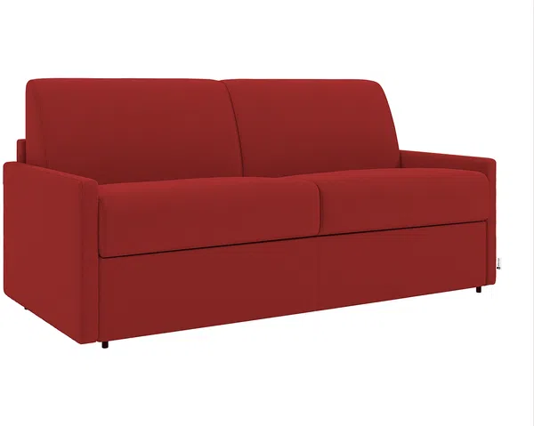 Schlafsofa 4-Sitzer CALIFE - Stoff - Rot - Liegefläche: 160 cm - Matratzenhöhe: 22 cm Bild 3