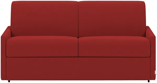 Schlafsofa 4-Sitzer CALIFE - Stoff - Rot - Liegefläche: 160 cm - Matratzenhöhe: 22 cm Bild 2