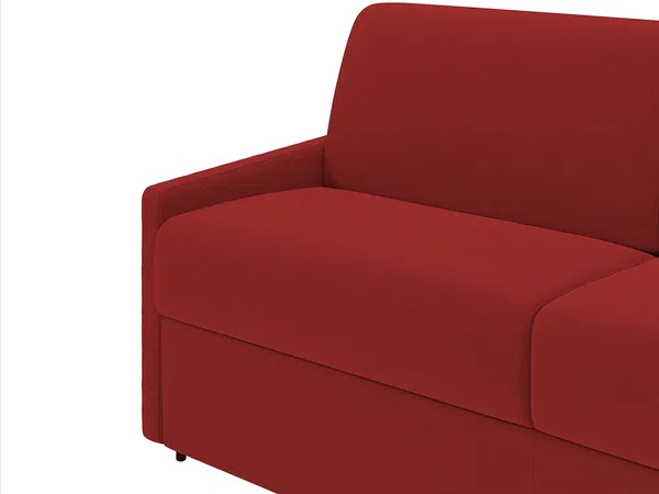 Schlafsofa 4-Sitzer CALIFE - Stoff - Rot - Liegefläche: 160 cm - Matratzenhöhe: 22 cm Bild 6