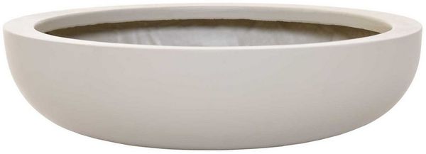 VIVANNO Pflanzschale Fiberglas PLANA Schale - Beige Matt (1 St), 34x9 cm
