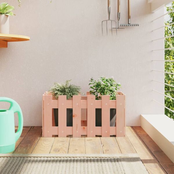 vidaXL Pflanzkübel Lattenzaun-Design 60x30x30 cm Massivholz Douglasie 832470