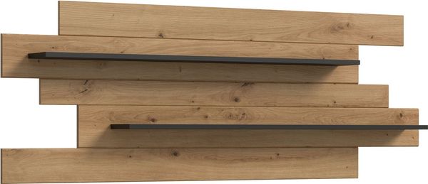 Home affaire Wandboard REHAT, Breite 180 cm, inkl. 2 Ablageböden, 1-tlg, Wandregal, Wandpaneel, Regal, Paneel, Ablageboard