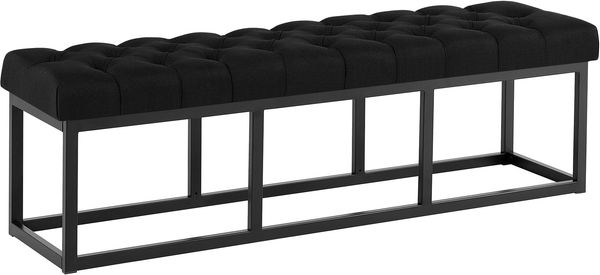 Sitzbank Amun Stoff Schwarz 150 cm [307235]