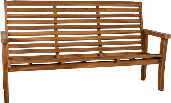 CLP Teakbank Nicosia mit Liegefunktion Teakholz wetterfest robust pflegeleicht,teak 200 cm