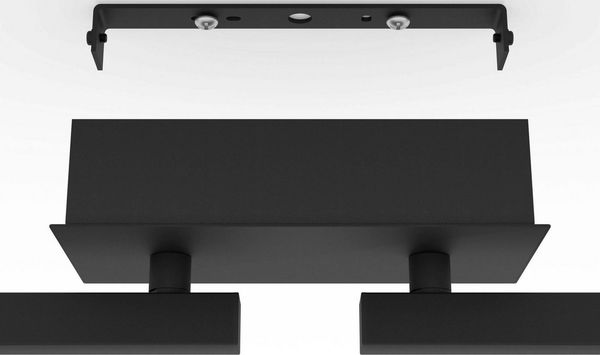 Eglo 900516 Spotleuchte CARDILLIO 2 Alu, Stahl schwarz, Kunststoff satiniert LED 4X3,2W;2X3,3W 3000K L:98. 5cm B:8. 5cm H:17. 5cm