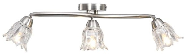 vidaXL Deckenleuchte mit Glasschirmen für 3 E14 Glühlampen 289230 Bild 2