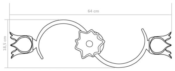 vidaXL Deckenleuchte mit Glasschirmen für 3 E14 Glühlampen 289230 Bild 10
