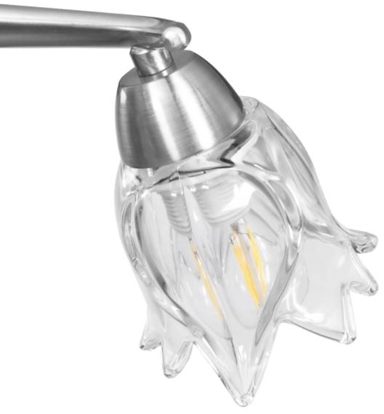 vidaXL Deckenleuchte mit Glasschirmen für 3 E14 Glühlampen 289230 Bild 6