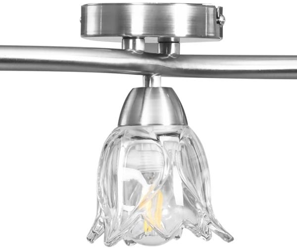vidaXL Deckenleuchte mit Glasschirmen für 3 E14 Glühlampen 289230 Bild 7