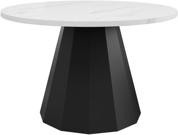 Couchtisch Elskin (Farbe: Schwarz / Bianco Marmor)