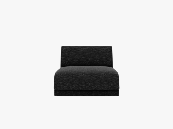 Micadoni Modul Armlos Miley Chenille Haga Schwarz