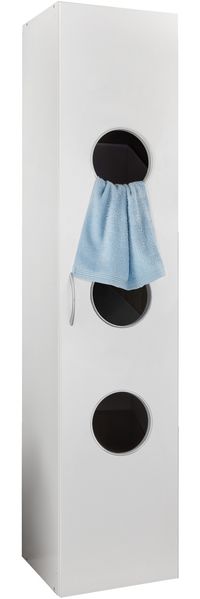 Wäscheschrank >MRK Multiraumkonzept< in WEISS - 40x185x68cm (BxHxT)