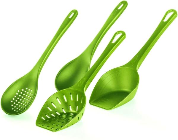 Genius - Schöpflöffel Set 4-teilig Schöpfkellen Suppenkelle Kiwigrün 880455