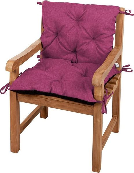 Gutekissen® Bankkissen, Sitzkissen, Rückenlehnen, Gartenkissen, Steppkissen, Doppelkissen, Sitzmöbel, Sitzbank-Kissen, Gartenschaukel, Gartenmöbel LAW (50cmx50cmx50cm, Pink)