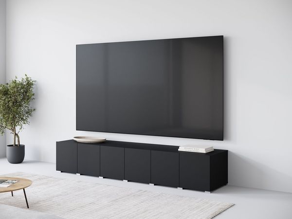 OTTO home Lowboard Denver Erlebe die Weltmeisterschaft im XXL-Format (1 St), Elegantes TV-Möbel 220 cm, speziell für bis zu 98-Zoll Fernseher