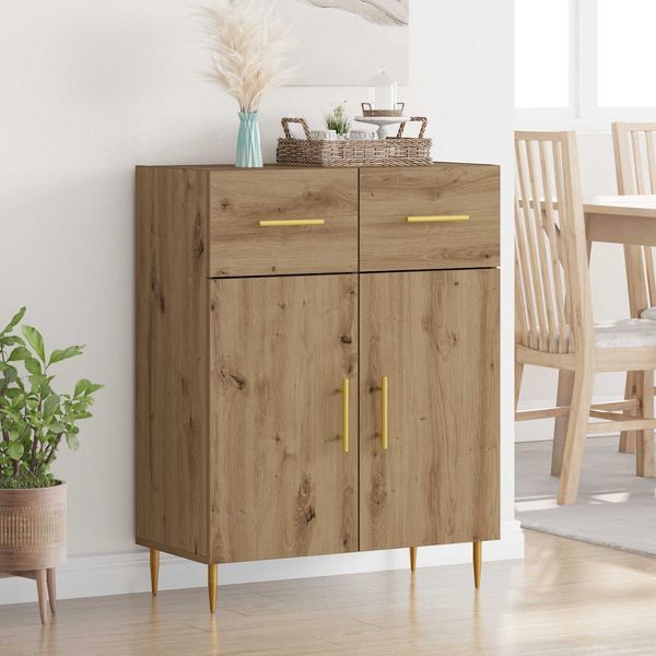 vidaXL Sideboard Artisan-Eiche 69,5 x 34 x 90 cm Holzwerkstoff 882264