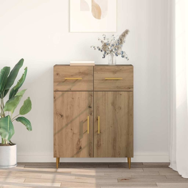 vidaXL Sideboard Artisan-Eiche 69,5 x 34 x 90 cm Holzwerkstoff 882264 Bild 3