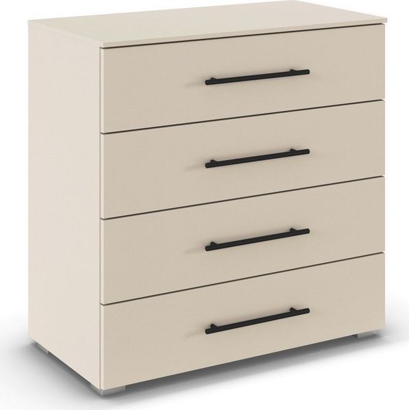 OTTO home Schubkastenkommode Kommode Sideboard Schubladenkommode Schlafzimmerkommode AVOLA (Breite 80 cm inkl. SOFT-CLOSE-FUNKTION mit Dekorfront), vier große und geräumige Schubladen mit viel Stauraum MADE IN GERMANY