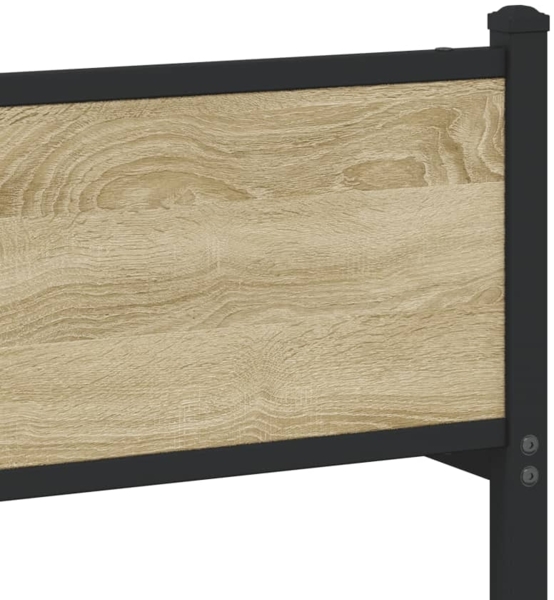 vidaXL Metallbett ohne Matratze Sonoma-Eiche 80x200 cm 4007895 Bild 7