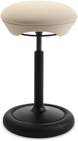 Topstar SITNESS HOP HIGH | Ergonomischer Sitzhocker mit dreidimensionaler Bewegung | Sitness-Technologie | Made in Germany | Farbe: schwarz/beige