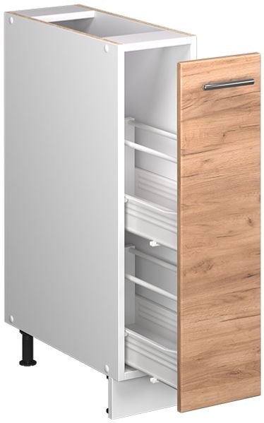 Apothekerschrank Fame-Line Goldkraft Eiche/Weiß 20 cm, AP Marmor Vicco Bild 6