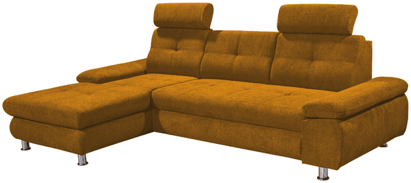 Ecksofa Alba von Ed Exciting Design – Stilvolles Sofa mit Stoff Brego, Schlaffunktion & Bettkasten, beidseitig bestellbar
