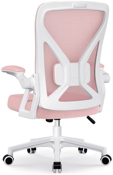 Adormii Bürostuhl Ergonomischer Bürostuhl mit klappbaren Armlehnen und Rückenlehnen (Drehstuhl mit Drehbare, höhenverstellbarer Kopfstütze, geräuscharme Rollen, 90°-135° Wippfunktion Bürostuhl, belastbar bis 150kg, Netz atmungsaktiv, Chefsessel), Leise...