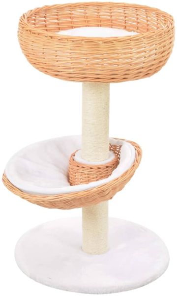 vidaXL Katzen-Kratzbaum Sisal Natürliches Weidenholz 170723