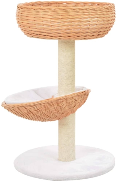 vidaXL Katzen-Kratzbaum Sisal Natürliches Weidenholz 170723