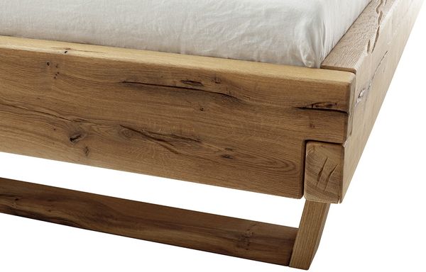 Massivholzbett >Avalon< 200x200 cm in Wildeiche, Massivholz - 213x90x213cm (BxHxT) Bild 10