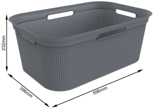 ROTHO Wäschekorb ROTHO Wäschekorb Brisen 4er-Set Wäschekorb 40l (Wäschekorbset, 4er-Set), Luftzirkulation innerhalb der Wäschebox Bild 3