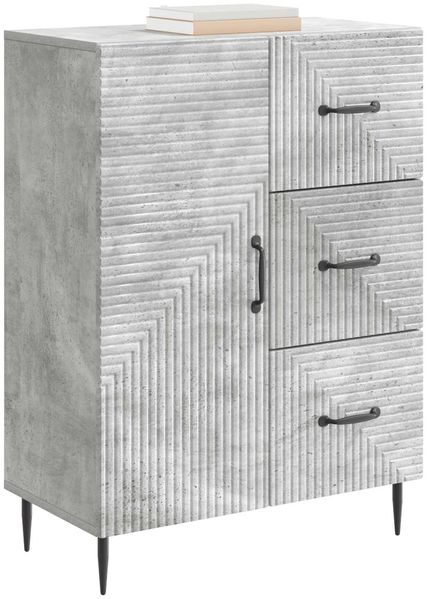 vidaXL Sideboard Betongrau 66 x 34,5 x 89,5 cm Holzwerkstoff 894858 Bild 3