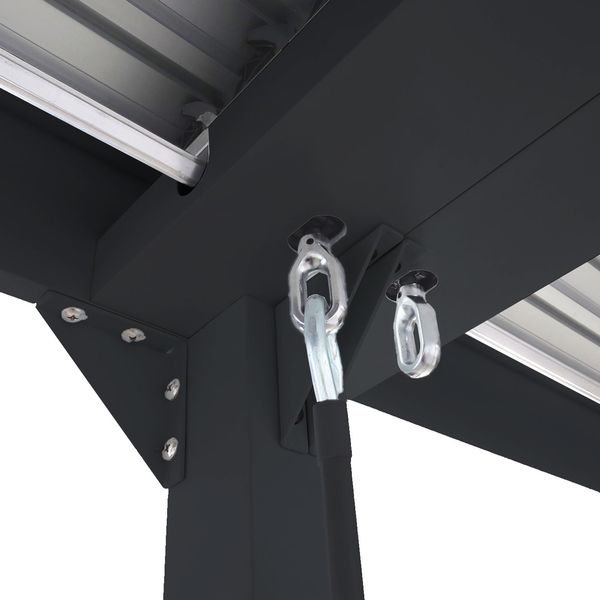 Mendler 'HWC-L41' Pergola ohne Seitenwände, Metall anthrazit, 3x6 m Bild 5