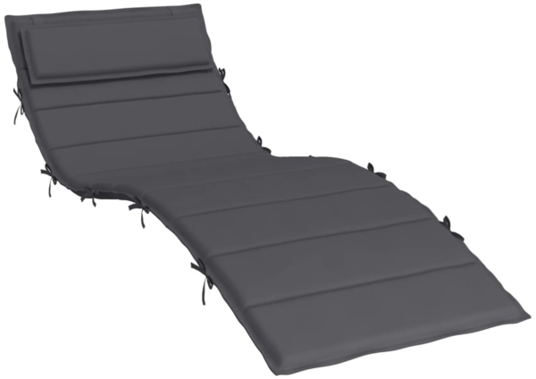 vidaXL Sonnenliegen-Auflage Anthrazit 180x60x4 cm Oxford-Gewebe 361852