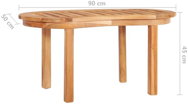 vidaXL 3-tlg. Garten-Lounge-Set Massivholz Teak 3059966 Bild 11