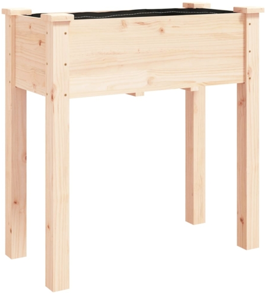 vidaXL Pflanzkübel mit Einsatz 71x37x76 cm Massivholz Tanne 364230