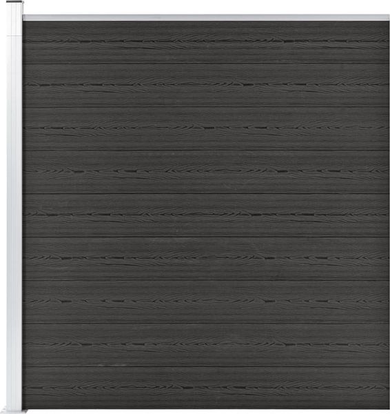 vidaXL Gartenzaun WPC 175x186 cm Grau 49069