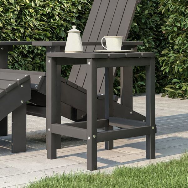 vidaXL Garten Adirondack-Tisch Anthrazit 38x38x46 cm HDPE 318642