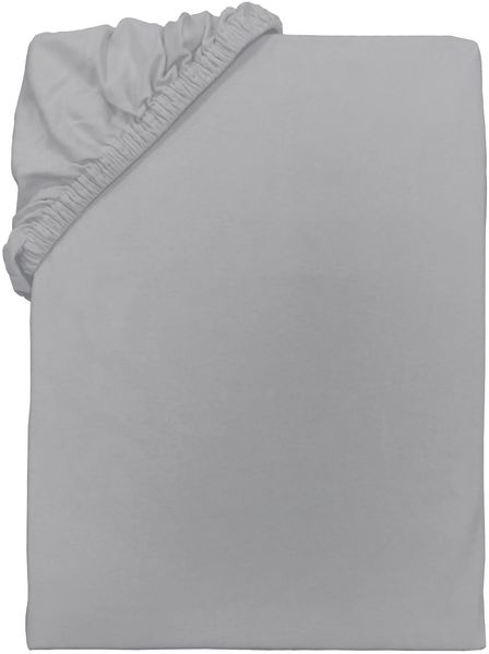 Herding babybest Jersey Spannbettlaken, ca. 60-70x120-140 cm, 100% Baumwolle/Jersey, grau