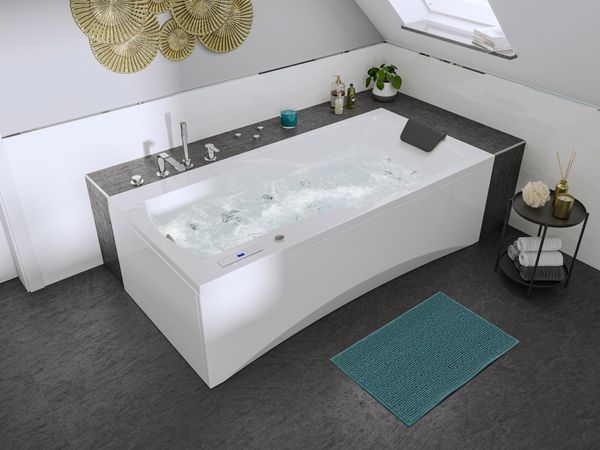 Rechteck Whirlpool Centauri 190x90 rechts Made in Germany 18 Düsen ohne Armatur : Ohne Armaturen