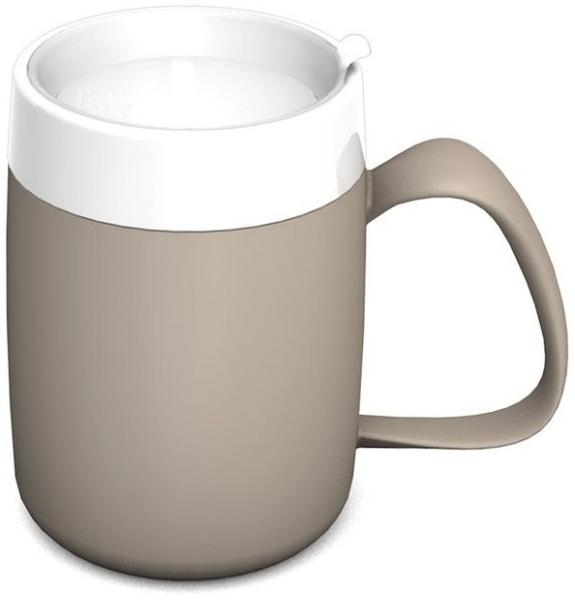 Ornamin Schnabelbecher Becher mit Trink-Trick mit Schnabelaufsatz/Trinkaufsatz, Qualitätskunststoff, Trink-Trick I Trinkhilfe I bruchstabil I BPA-frei I Made in Germany