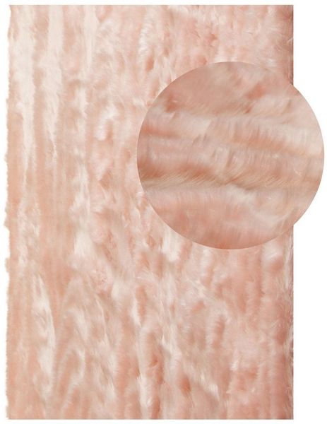 Kunstfell Teppich Senja - XL, Farbe: Luminous Rosa, Größe: 90x160 cm