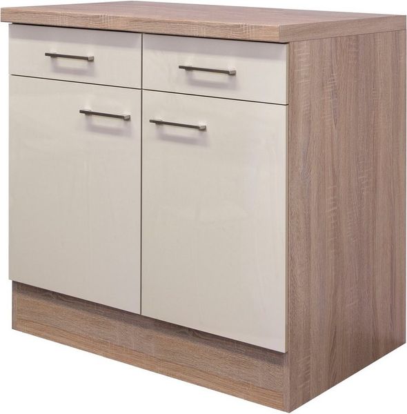 Flex-Well Unterschrank Nepal (B x H x T) 80 x 85/86 x 60 cm, für viel Stauraum